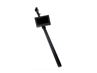 Telescopic video inspection mirror