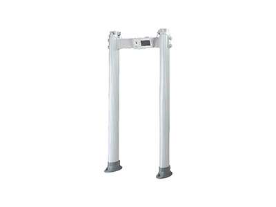 Portable oval through metal detector door